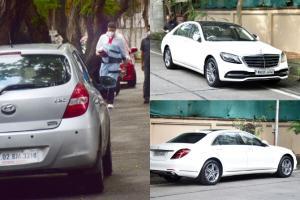 In Pictures: Abhishek Bachchan flaunts his new luxury car during an outing in Juhu