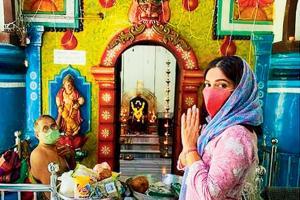 Bhumi Pednekar does a temple pilgrimage around her ancestral home in Goa