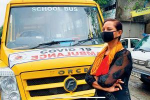 Mumbai: Woman uses own bus as COVID-19 ambulance
