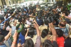 SSR case: Facing arrest, Rhea reports to NCB Mumbai office