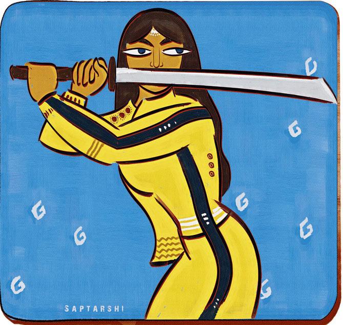 A poster of Kill Bill by Saptarshi Dey