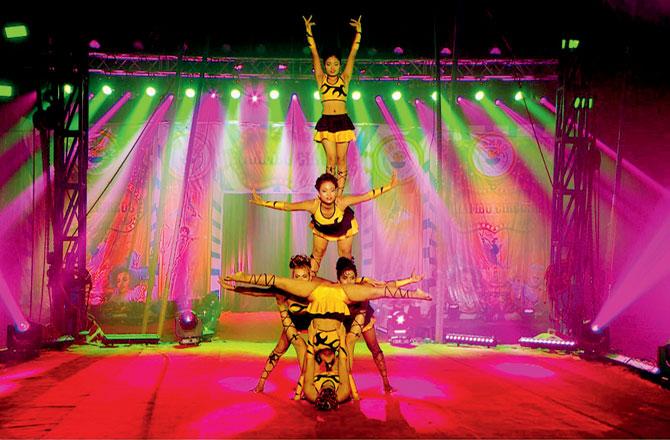Artistes at the Rambo Circus