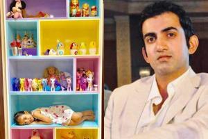 Gautam Gambhir shares cute photo of daughter Aazeen with her dolls