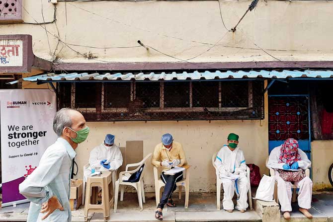 A civic testing camp at MHB Colony in Borivli. PIC/SATEJ SHINDE