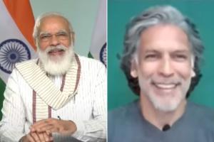 Are you really that old? Modi asks Milind Soman on Fit India dialogue