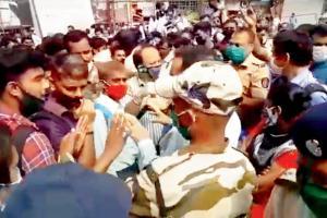 Mumbai: Hundreds throng Virar railway station seeking to board locals