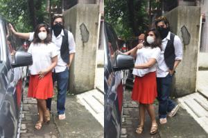 Love is in the air! Richa Chadha clicked with boyfriend Ali Fazal at Bandra