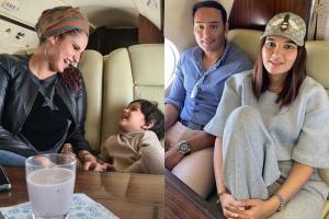 Sania-Izhaan, Anam-Asad fly off to Dubai and her dad is missing them