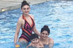 Shefali spends a day at the pool; terms herself and fam as water-babies