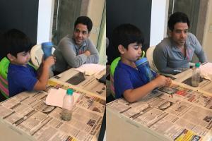 Morning school for son Laksshya keeps Tusshar Kapoor busy in lockdown