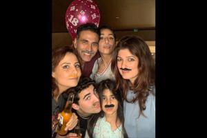 Twinkle parties with family as son Aarav turns 18; pens a note for him