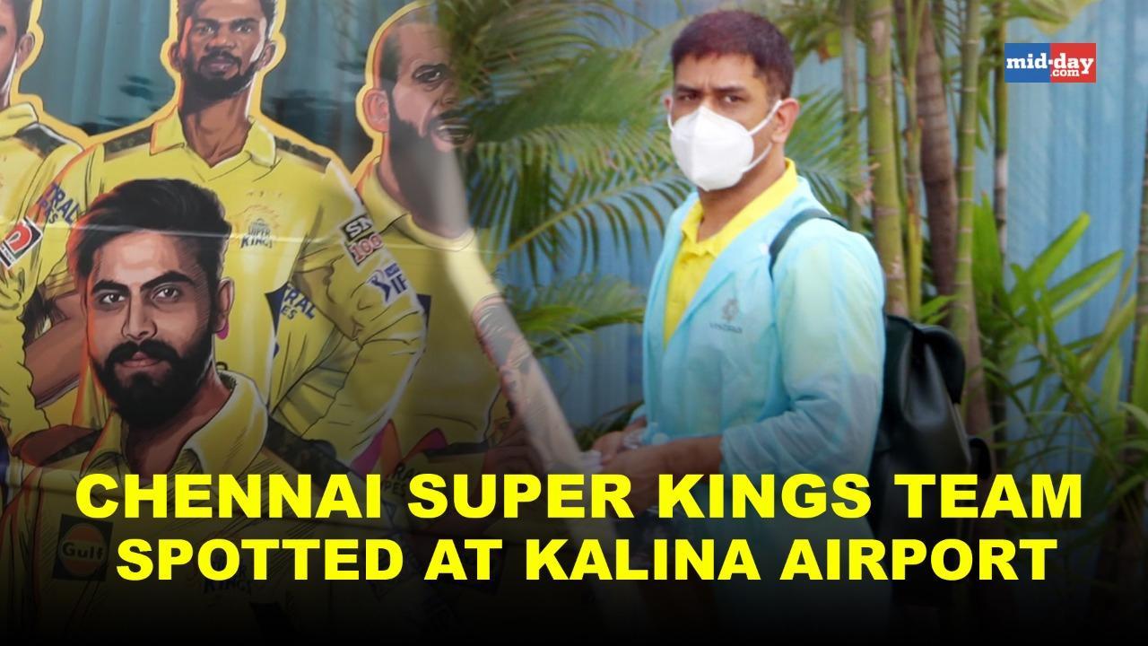 IPL 2021: Chennai Super Kings team spotted at Kalina airport