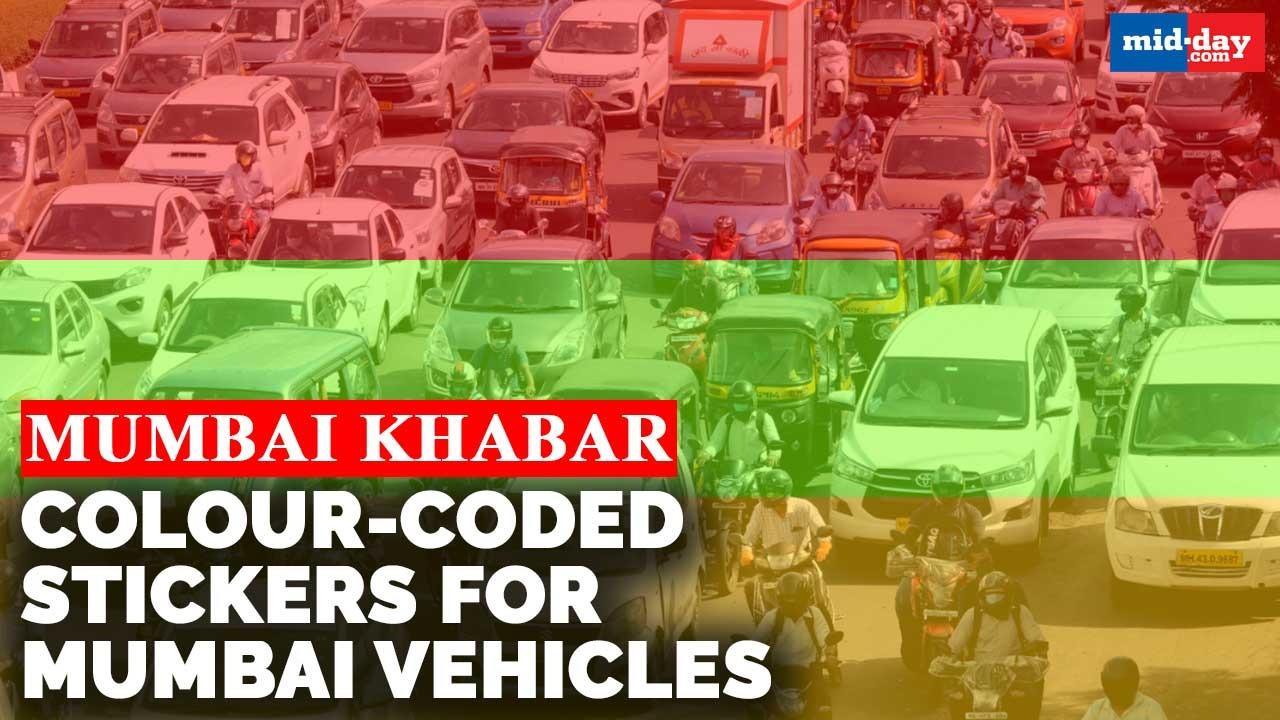 Mumbai Khabar Colourcoded stickers for Mumbai vehicles