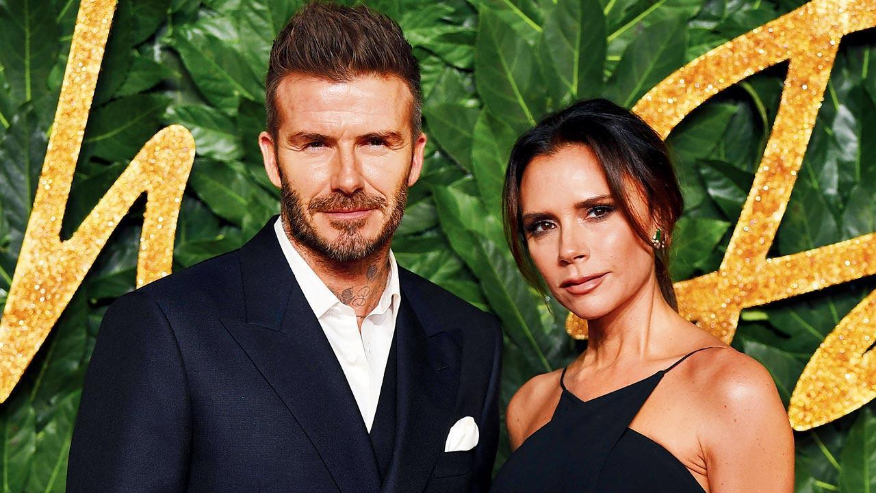 David and Victoria Beckham leave US and jet back to UK