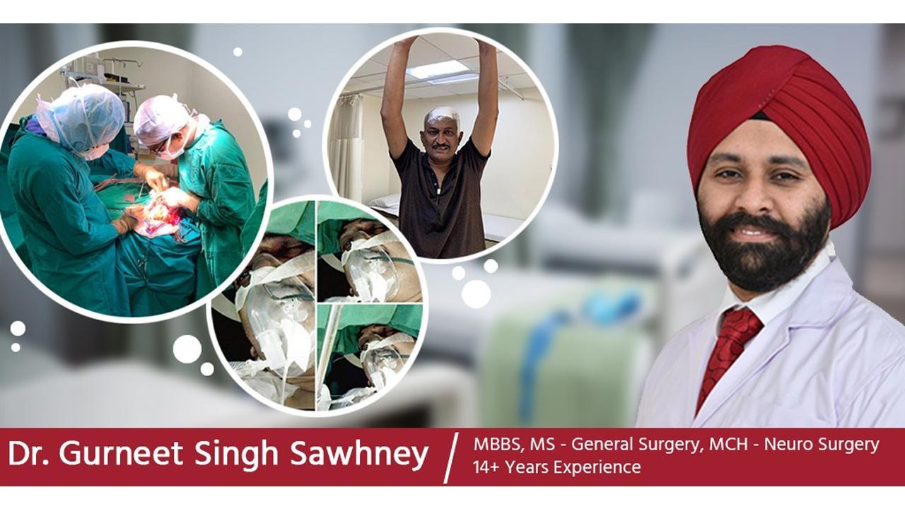 Expert Neurosurgeon Dr. Gurneet Singh Sawhney performs a complex Awake Craniotomy on a 40 YO-patient in Mumbai