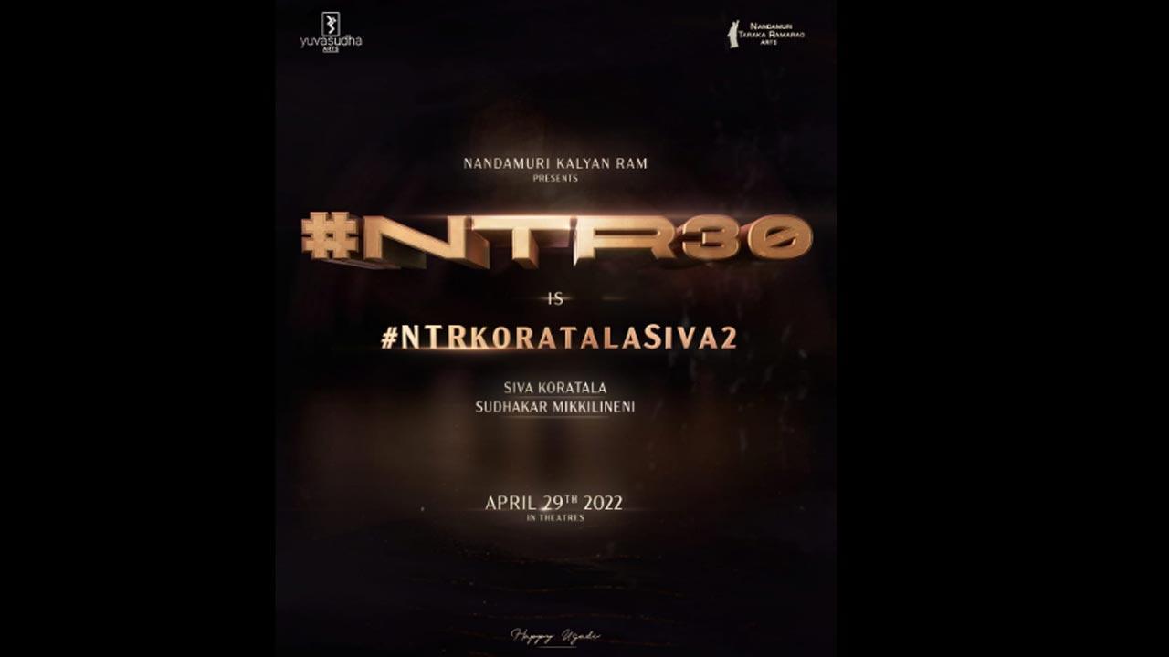 Jr. Ntr and Koratala Siva collaborate for the second time for a massive project