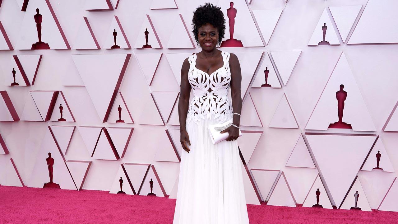 Viola Davis brings ethereal glamour to 2021 Oscars in stunning white gown