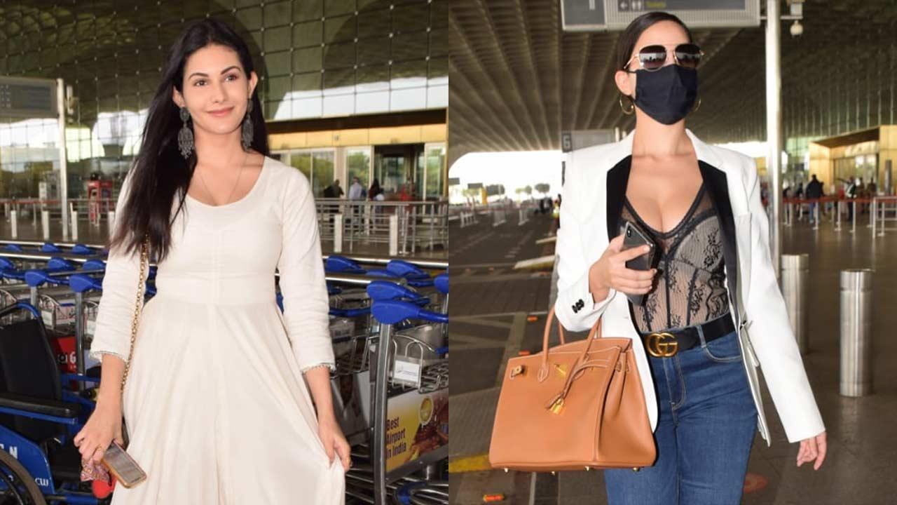 Airport Diaries: Amyra Dastur, Khushi Kapoor, Shanaya Kapoor, Anshula snapped