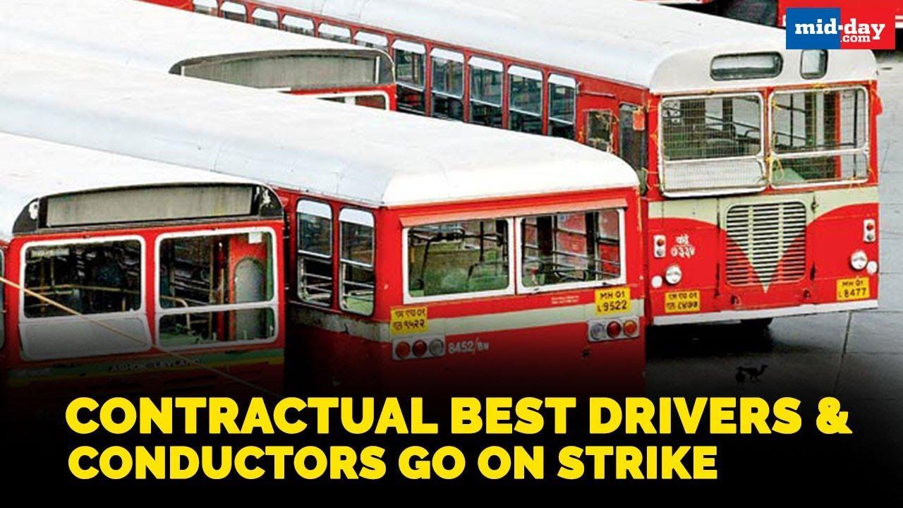Contractual BEST drivers & conductors go on strike, bus services disrupted