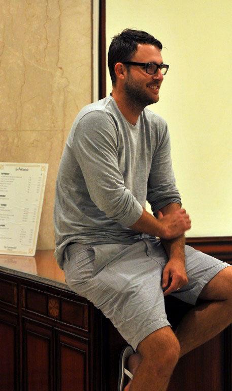 Been there, Dan that: Former Royal Challengers Bangalore spinner Daniel Vettori sits in the lobby of a hotel in Chennai on April 3, 2012
