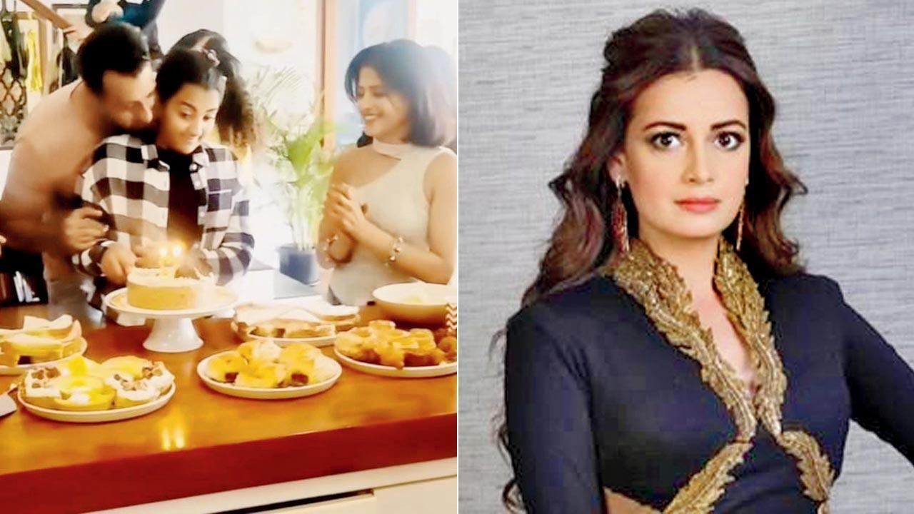 We are family! Dia Mirza attends Samaira's birthday celebration