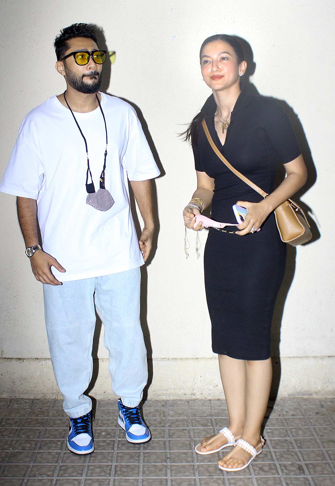 Married couple Zaid Darbar and Gauahar Khan were also seen together in their causal avatar. The duo tied the knot last year in December and shared multiple pictures and videos on their Instagram accounts. Gauahar Khan is known for films like Ishaqzaade, Rocket Singh: Salesman of the Year and Fever. 