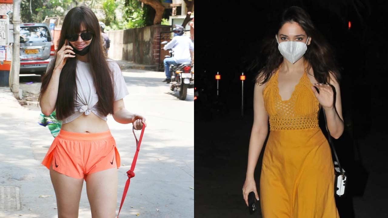 Tamannah Bhatia, Fatima Sana Shaikh, Giorgia Andriani clicked in Mumbai