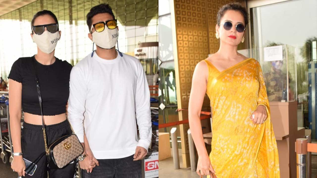 Kangana Ranaut, Gauahar Khan, Zaid Darbar, Pooja Hegde snapped at Mumbai airport
