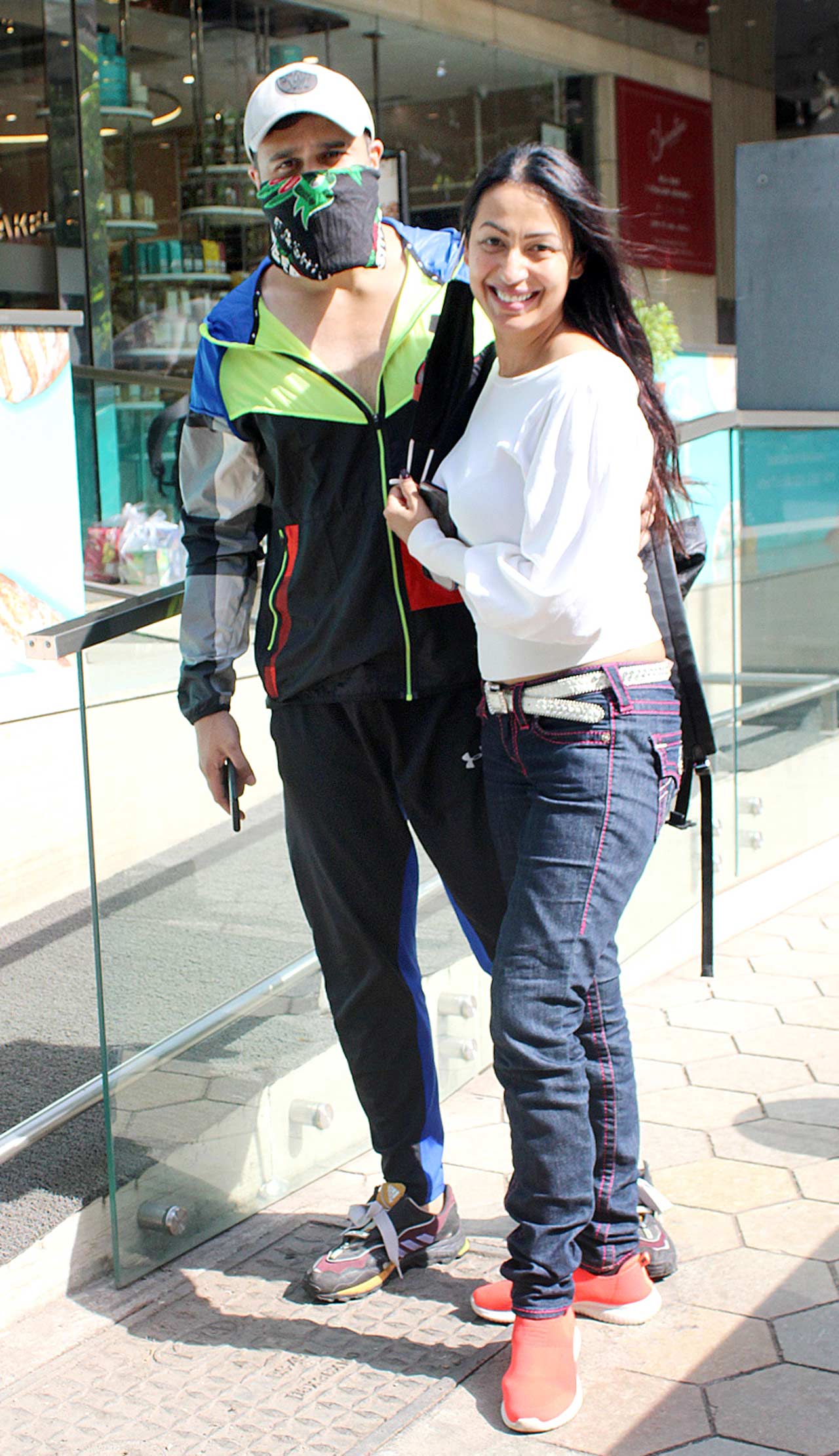 Kashmera Shah and Krushna Abhishek posed for the paparazzi when snapped in the city. On the work front, Krushna Abhishek is currently seen as a host to a show on the History channel.