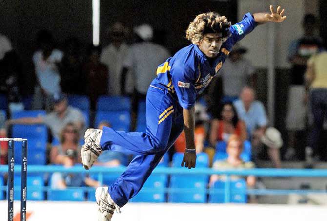 Former Mumbai Indians pacer Lasith Malinga is known as Slinger Malinga because of his unique sling action. He releases the ball in front of the umpire's chest. Malinga is an authentic roundarm. There are some who question the legality of his action, but it is legal because his arm does not straighten from a bent position as he bowls.