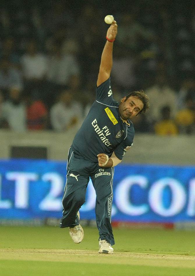 Amit Mishra:  The Indian spinner was the second cricketer to take a hat-trick in IPL as well as the only player to achieve the feat on three occasions. He did so for three different teams - Delhi Daredevils in 2008, Deccan Chargers in 2011 and Sunrisers Hyderabad in 2013. (Pic/ AFP)