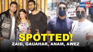 Celebs spotted: Zaid Darbar, Gauahar Khan, Anam Darbar and Awez Darbar clicked in Mumbai
