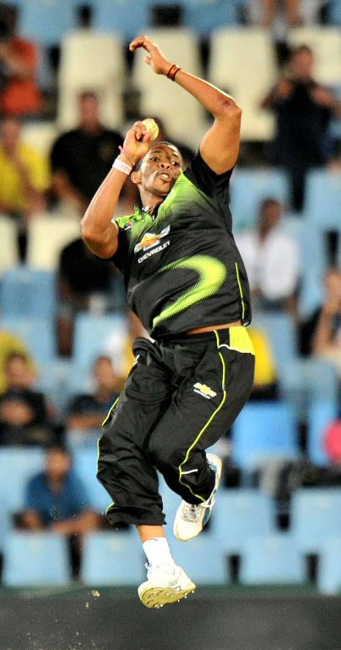Makhaya Ntini: The South African pacer was part of Chennai Super Kings when he claimed a hat-trick in 2008. (Pic/ AFP)