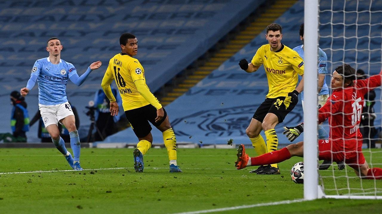 CL: Phil Foden hands Manchester City late advantage against Borussia Dortmund