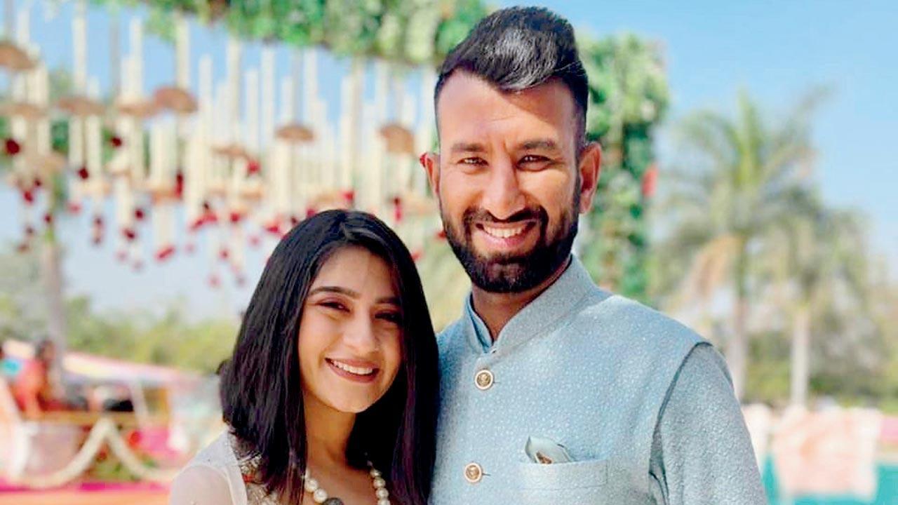 Puja Pabari brightens Cheteshwar Pujara’s mood