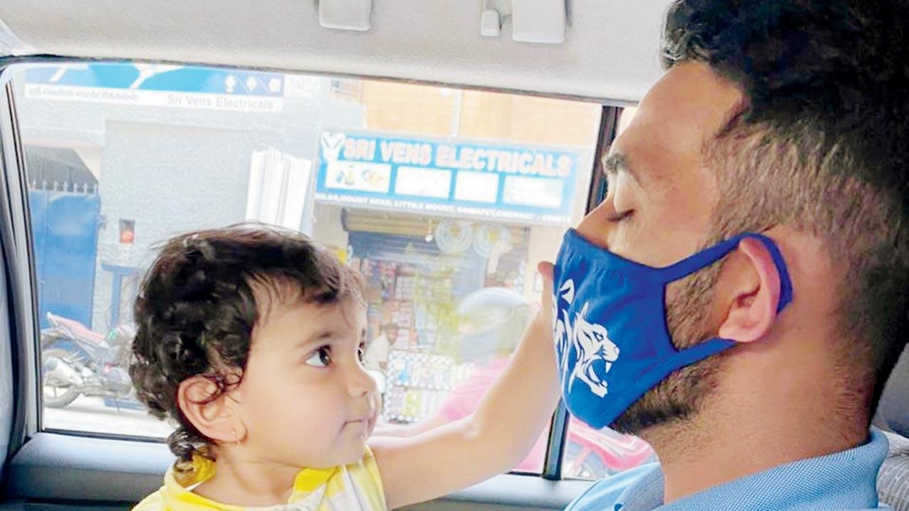 Ajinkya Rahane shares pic with daughter Aarya; requests fans to mask up, stay safe