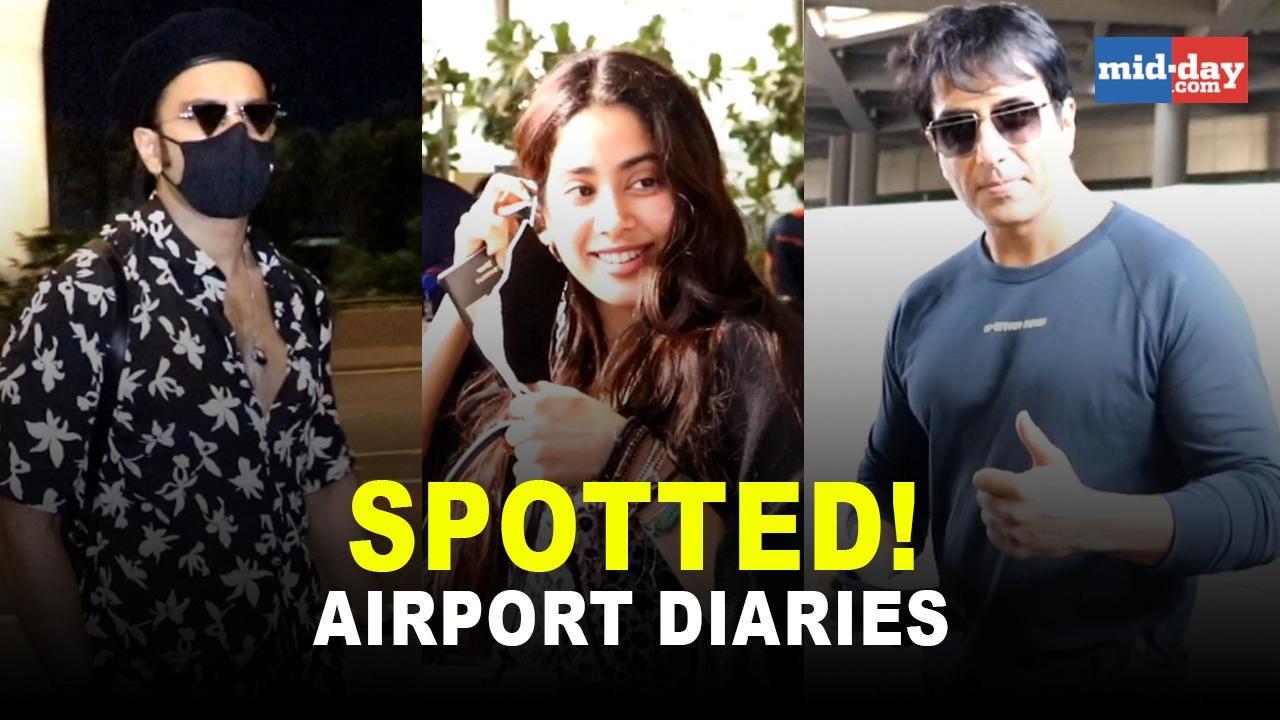 Ranveer Singh, Sonu Sood, Janhvi Kapoor and others spotted at the airport