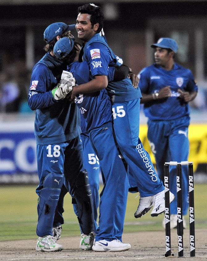 Rohit Sharma: The opening batsman took a hat-trick for Deccan Chargers during a game against Mumbai Indians, a team he went on to captain later on. (Pic/ AFP)