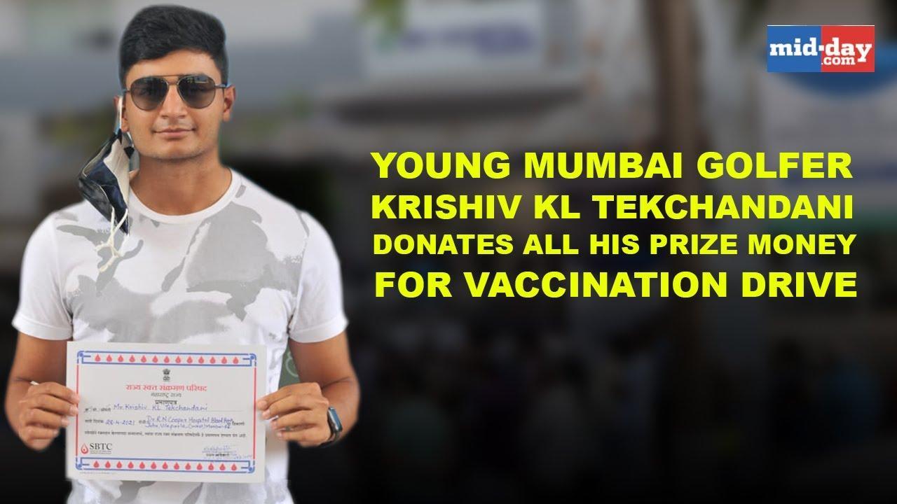 Krishiv KL Tekchandani donates all his prize money for vaccination drive