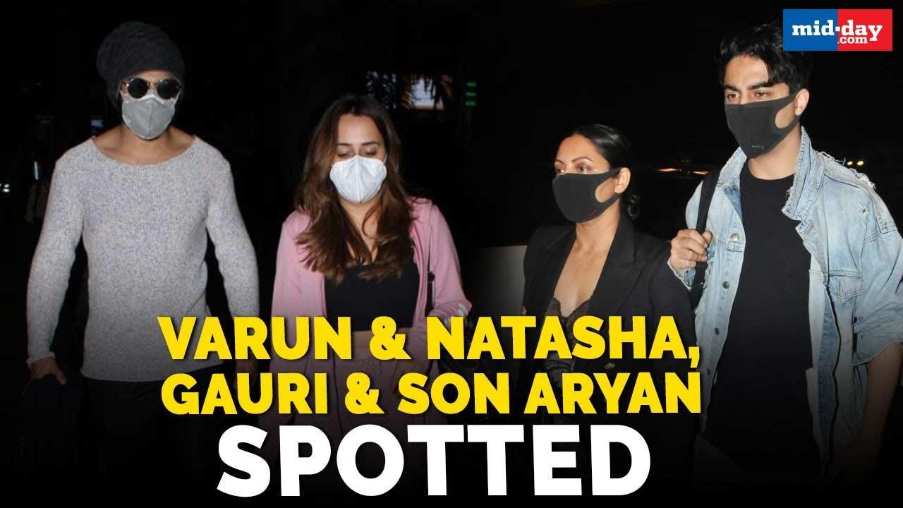 Varun Dhawan and Natasha Dalal, Ananya Panday, Gauri Khan with Aryan spotted