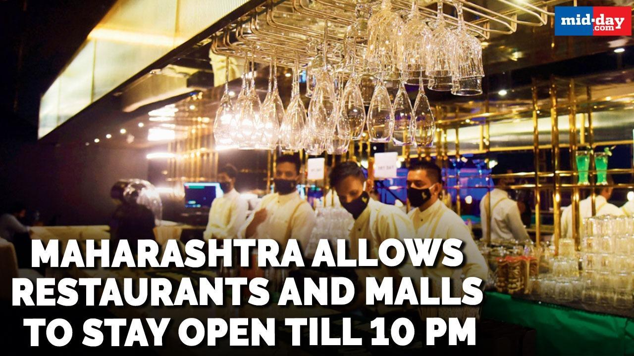 Maharashtra allows restaurants and malls to stay open till 10 pm