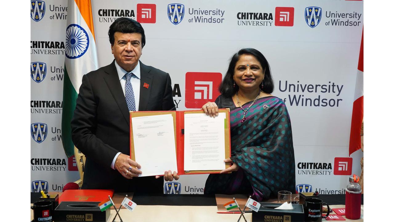 Chitkara University ties up with University of Windsor for Academic Mentorship in B.Com