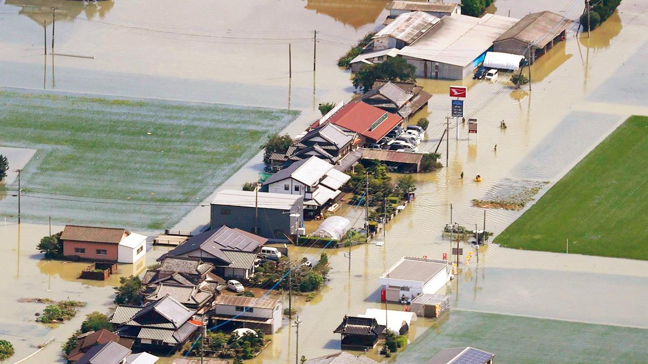 Rain wreaks havoc in Japan, three presumed dead