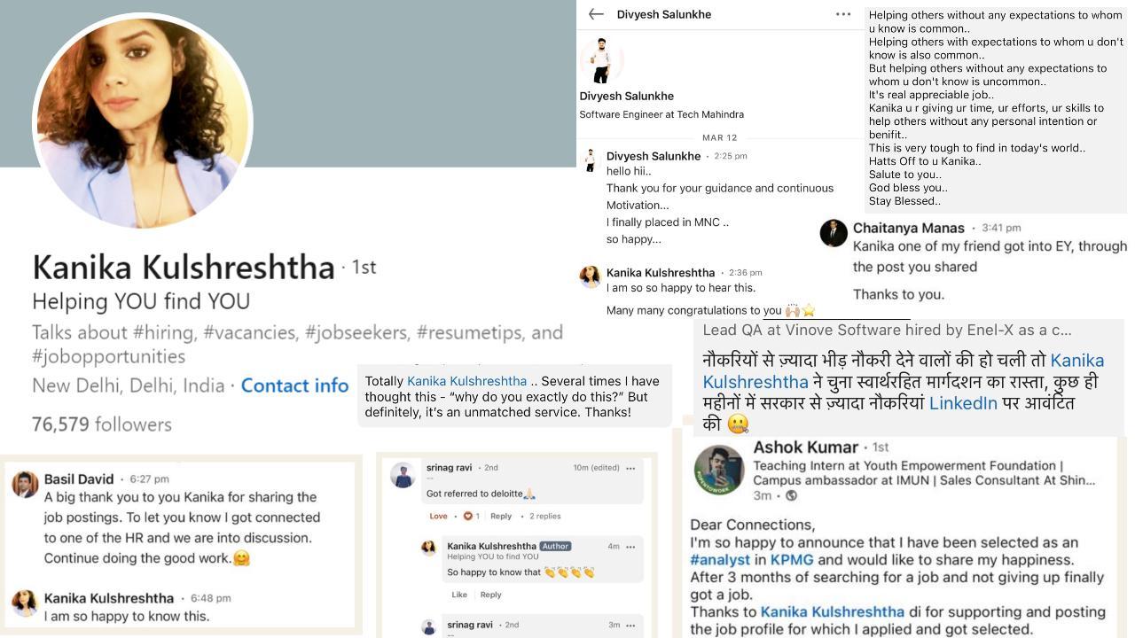 Meet Kanika, Who Is Helping Thousands of People to Find Jobs in the Pandemic