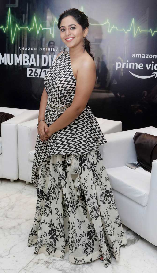 Mrunmayee Deshpande looked pretty in an easy-breezy dress as she posed for the shutterbugs during the promotions in Juhu. The actress was last seen in the Hindi film, 'The Power'.