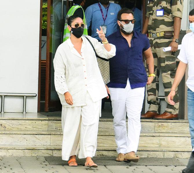 Saif Ali Khan and Kareena Kapoor Khan returned home from their recent Maldives vacation. The couple and their kids Taimur and Jeh celebrated Saif's birthday at the scenic destination.