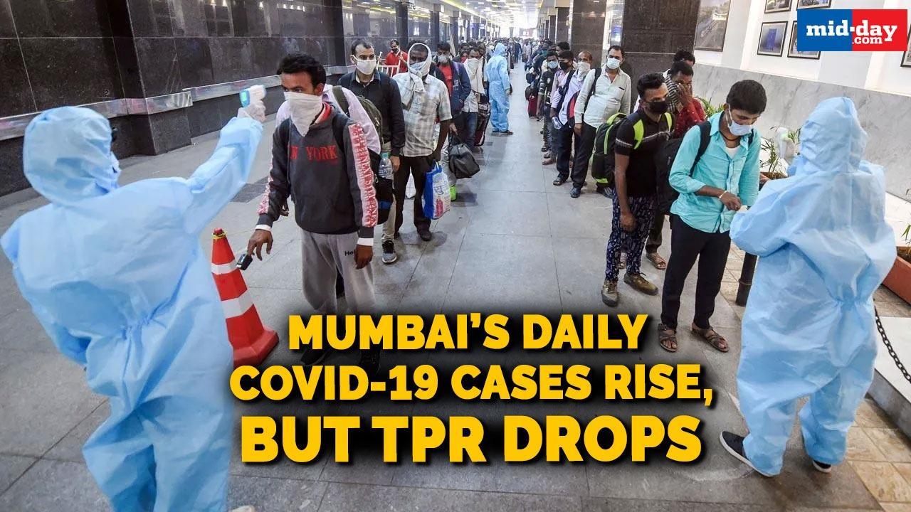 Mumbai’s daily Covid-19 cases rise, but TPR drops