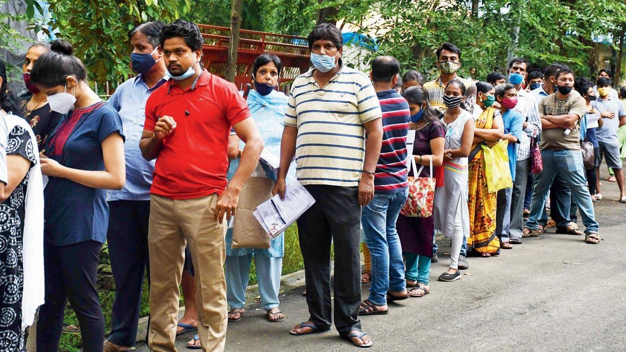Mumbai: What second dose? Many are queuing up for first shot of Covid-19 vaccine