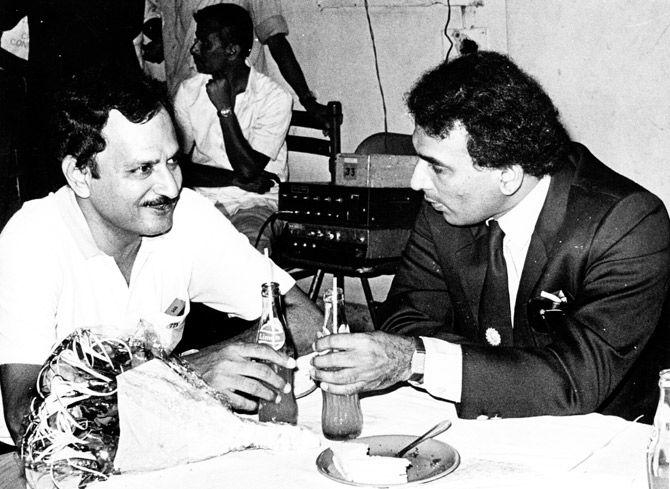 Ajit Wadekar was honoured with the Arjuna Award, instituted by the Government of India to recognise sporting talents. In 1972, he received the Padmashri, India's fourth-highest civilian honour. Other awards include CK Nayudu Lifetime achievement award, Sportsperson of the Year, and the Castrol Lifetime Achievement award.
In picture: Ajit Wadekar with Sunil Gavaskar