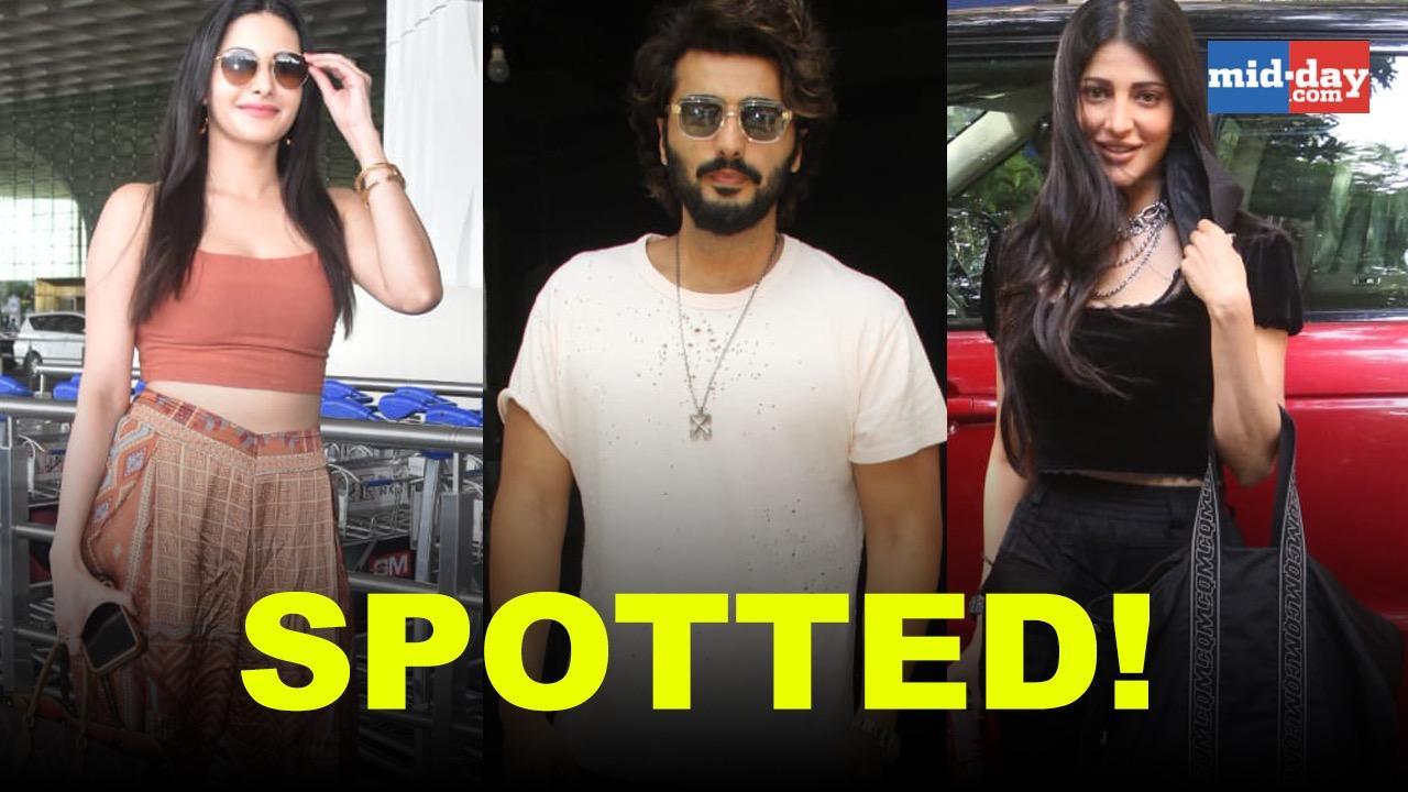Spotted: Arjun Kapoor, Shruti Haasan and Amyra Dastur on the streets of Mumbai